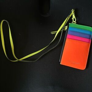 Kurt Geiger multi colored card holder